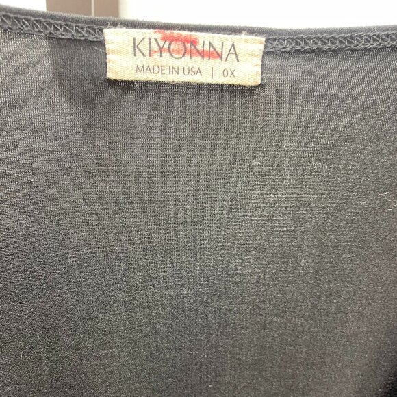 Kiyonna Vienna Maxi Dress | Black Noir | Size 0X | NWT | Elegant Stretch Knit - Picture 6 of 9